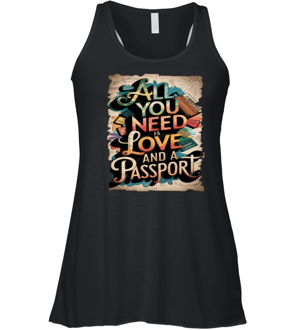 Travel Quote to get inspired N09 Women's Flowy Tank Top