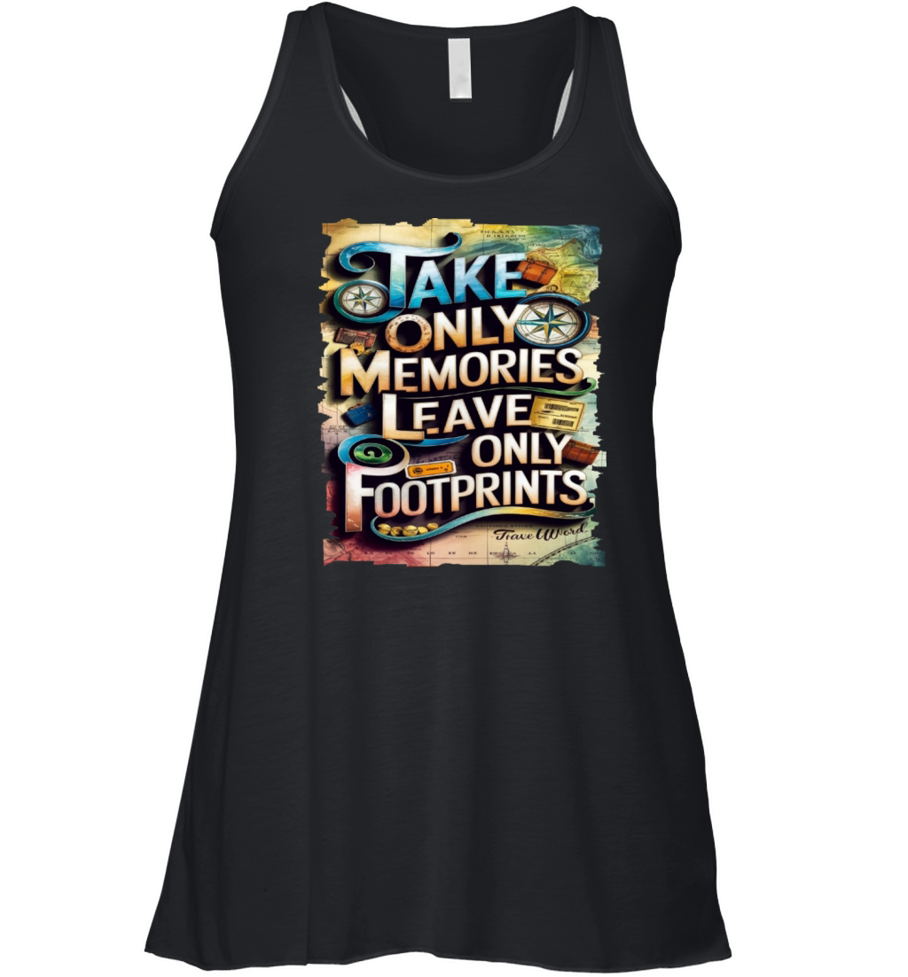 Travel Quote to get inspired N10 Women's Flowy Tank Top