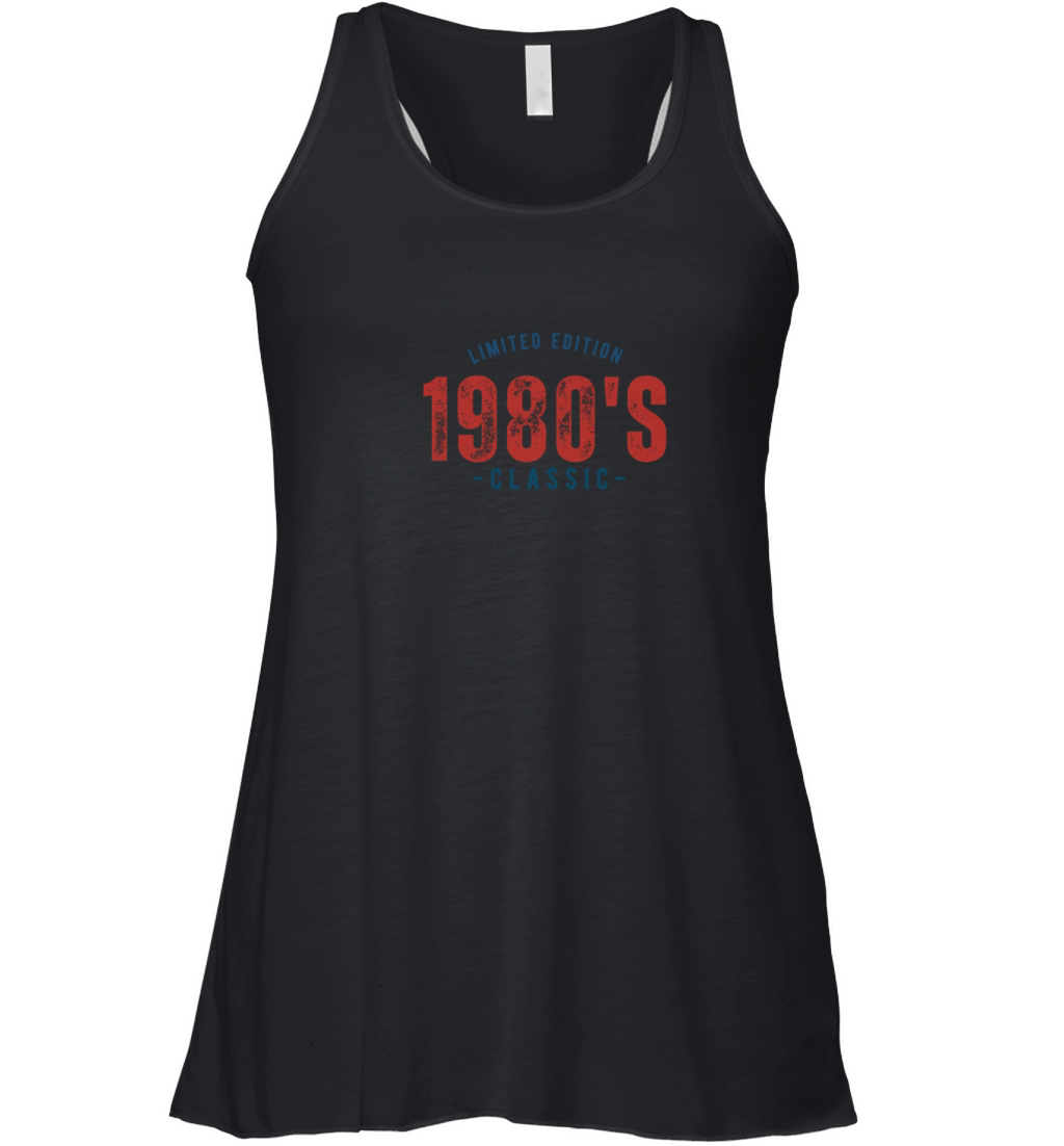 vintage design for people born in the 80s Women's Flowy Tank Top