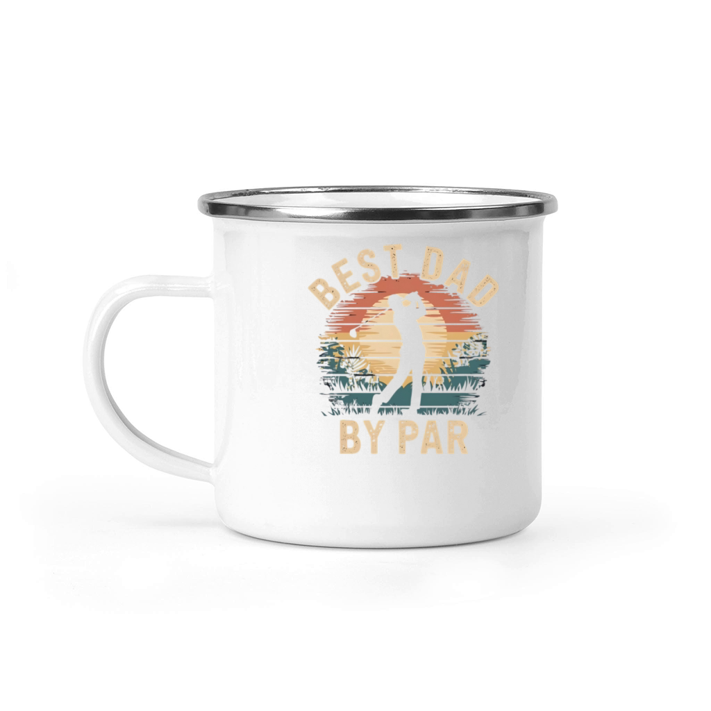 Best Dad By Par Vintage Golf Lover Fathers Day Camping Mug