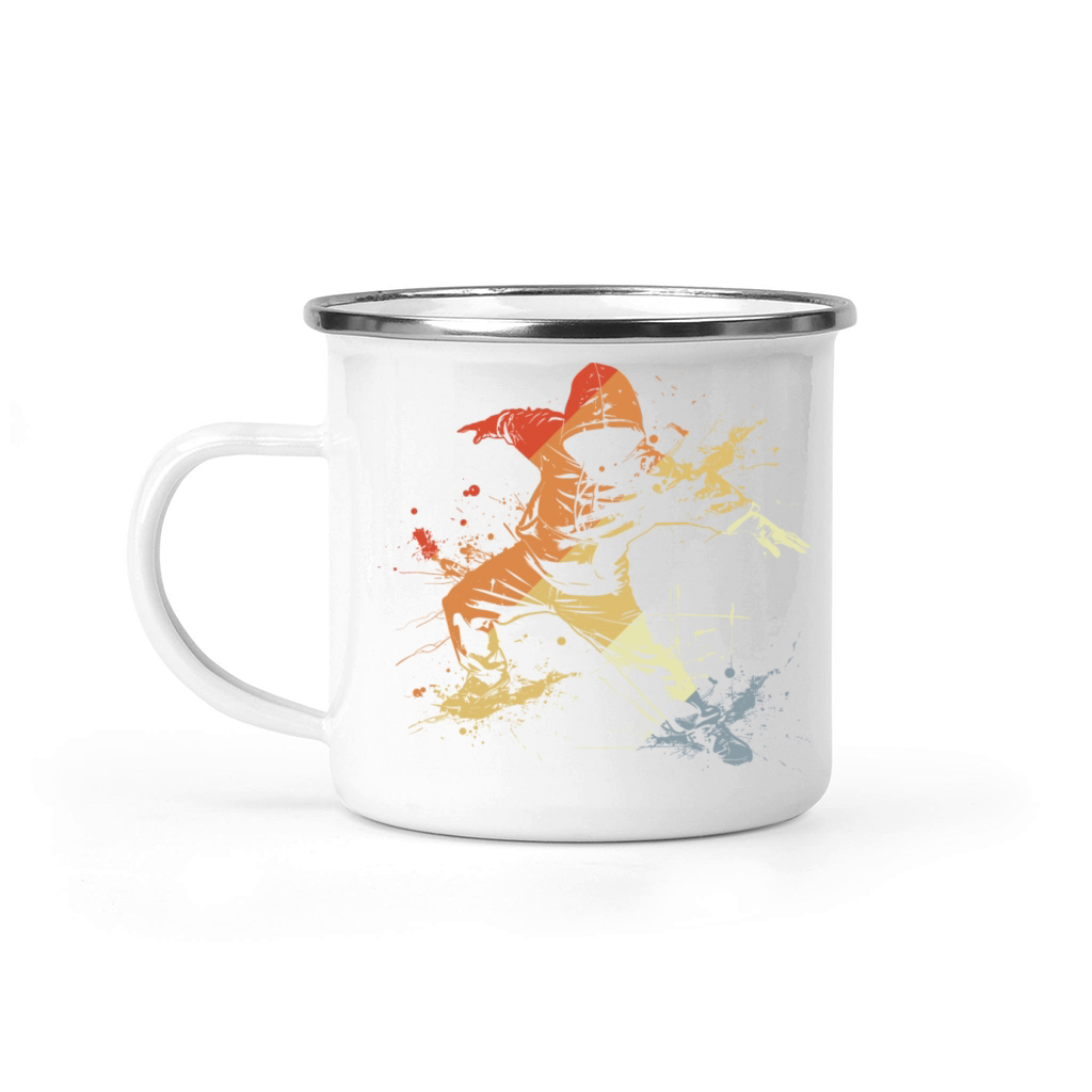 Breakdancer Vintage Look Camping Mug