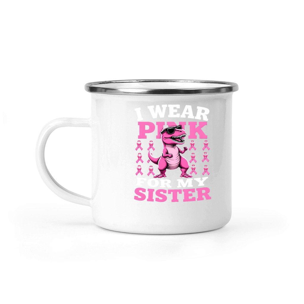 Breast Cancer Pink Awareness Design Camping Mug