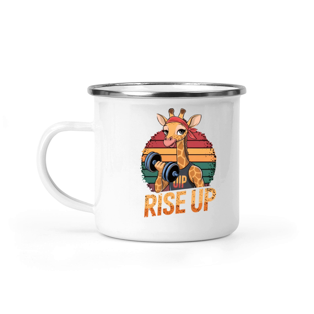 Gym motivation gym rise up Camping Mug