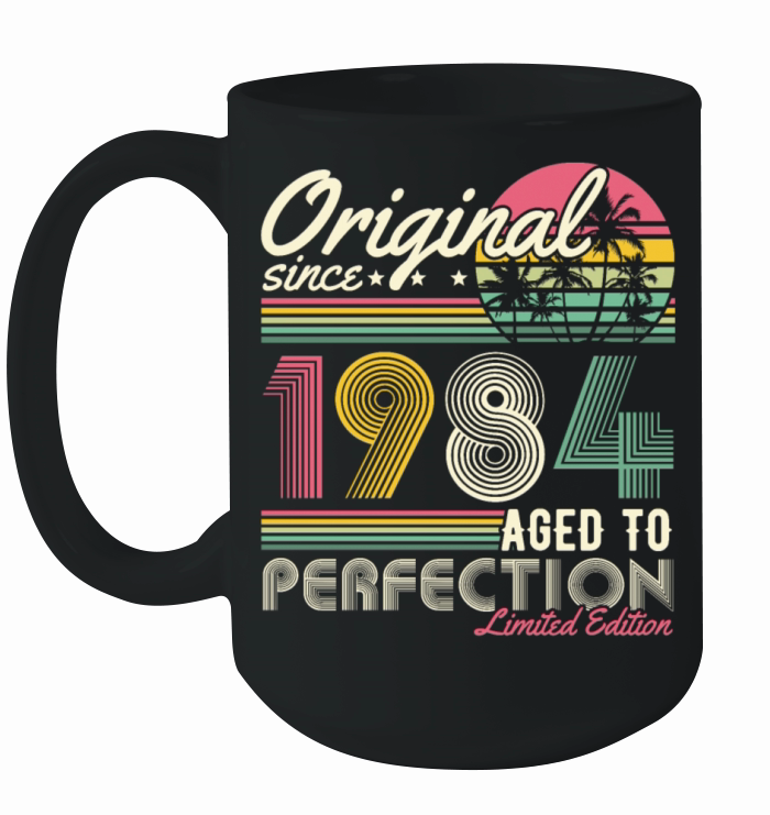 Original 1984 Vintage Retro 40th Birthday Ceramic Mug
