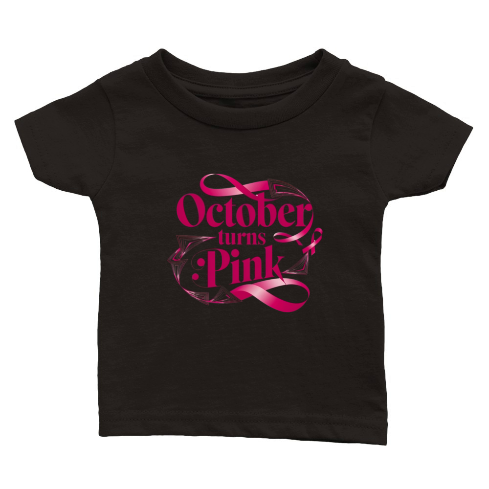 October Turns Pink Classic Baby Crewneck T-shirt