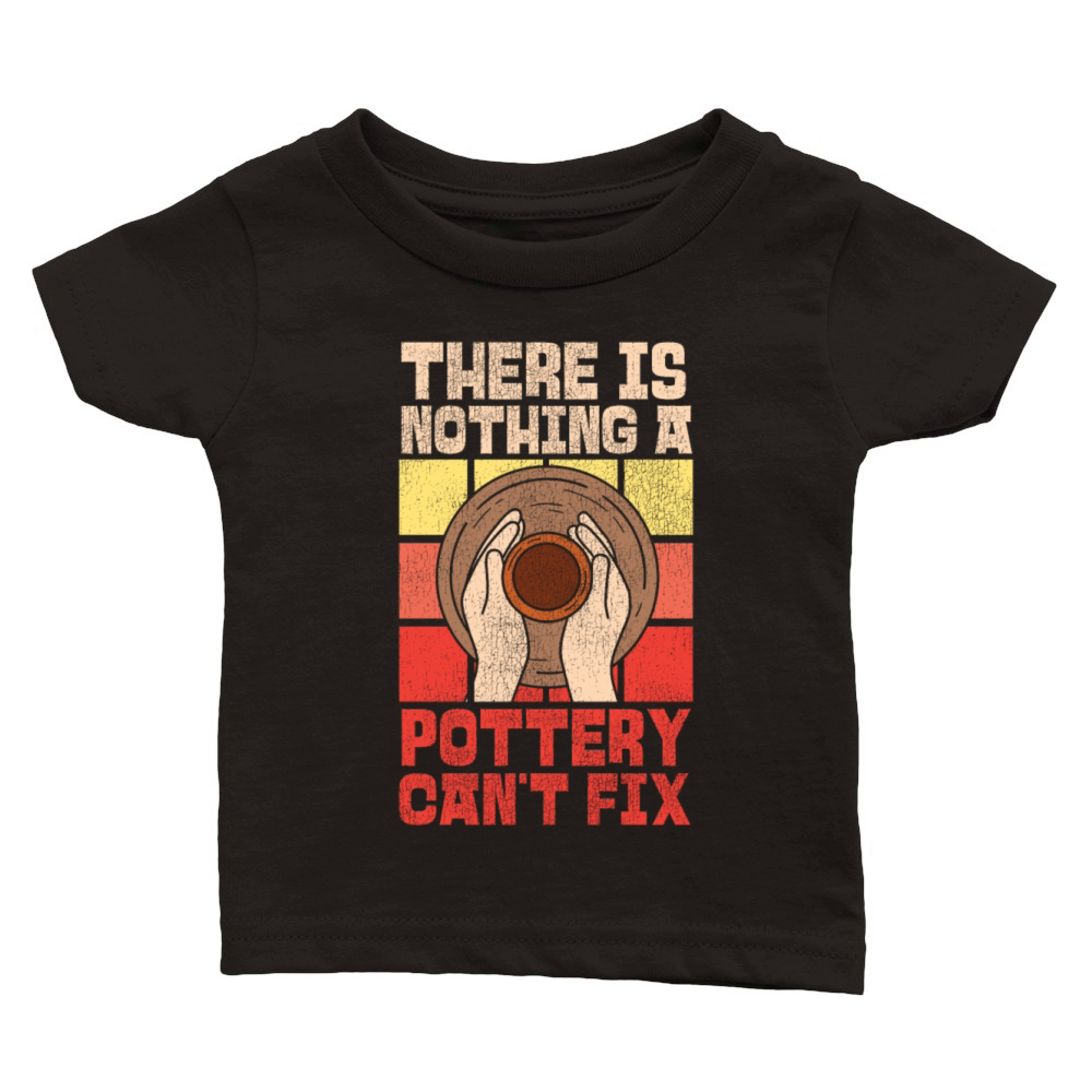 Pottery Ceramics Artist Retro Classic Baby Crewneck T-shirt