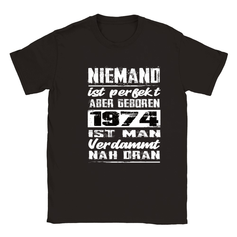 Nobody Is Perfect But Born 1974 Birthday Classic Kids Crewneck T-shirt
