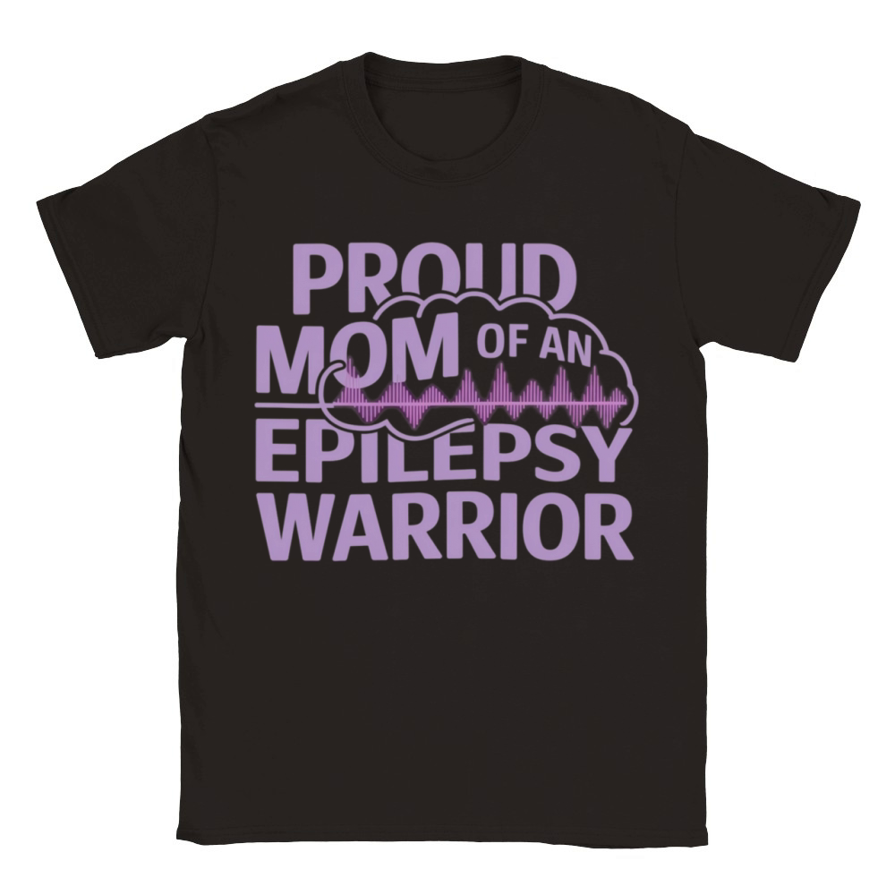 Proud Mom of an Epilepsy Warrior Show Your Support Classic Kids Crewneck T-shirt