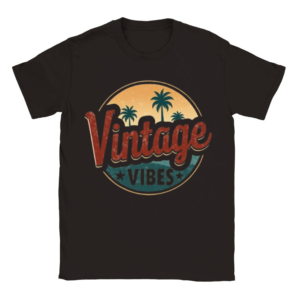 Vintage Vibes Style Classic Kids Crewneck T-shirt