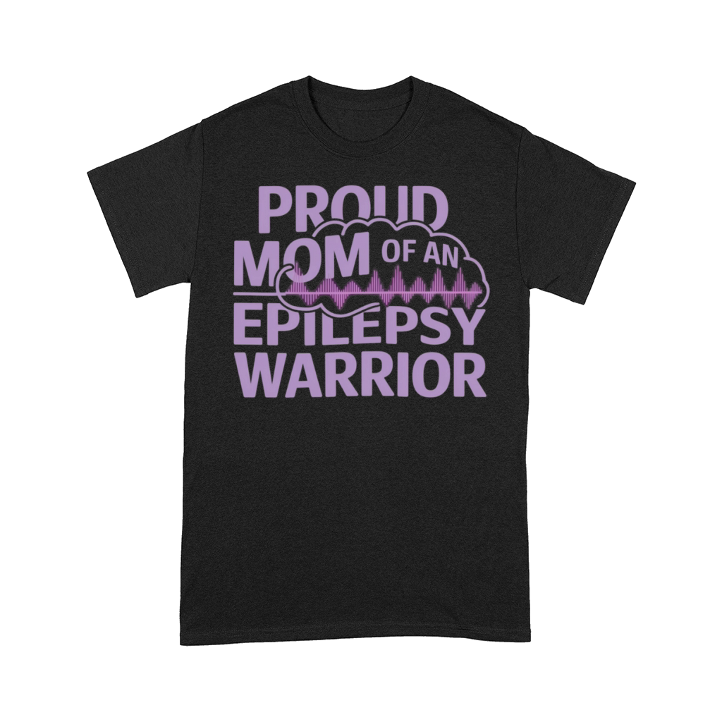 Proud Mom of an Epilepsy Warrior Show Your Support Comfort T-shirt