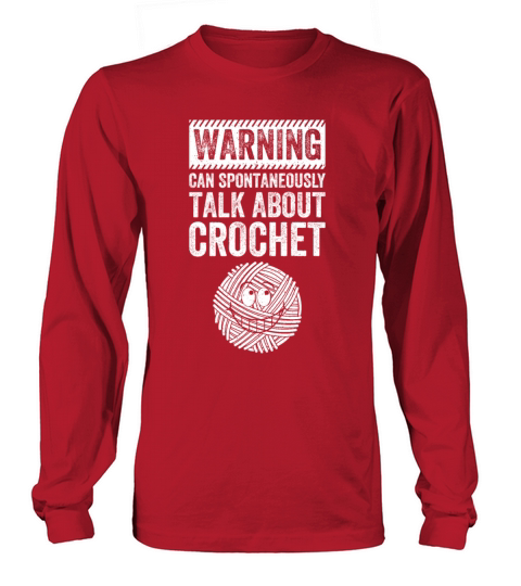 Warning can spontaneously talk about Crochet Long sleeved Unisex