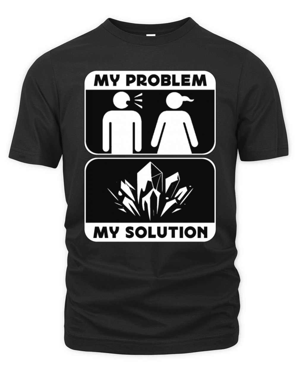 Rockhounding My Problem My Pictogram Mom Geology Organic Unisex T-shirt