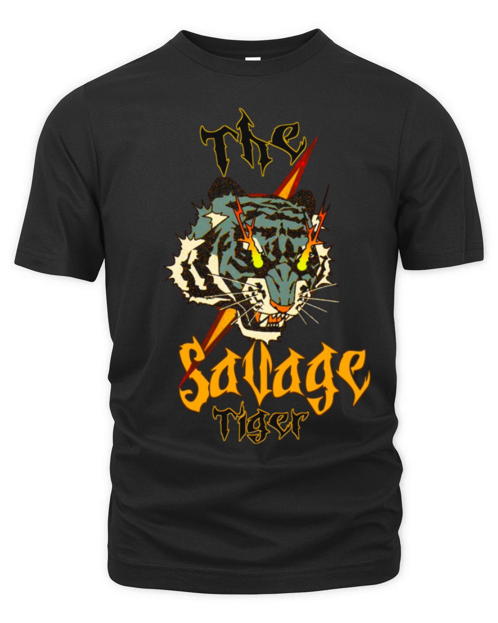 the Savage Tiger vintage design Organic Unisex T-shirt