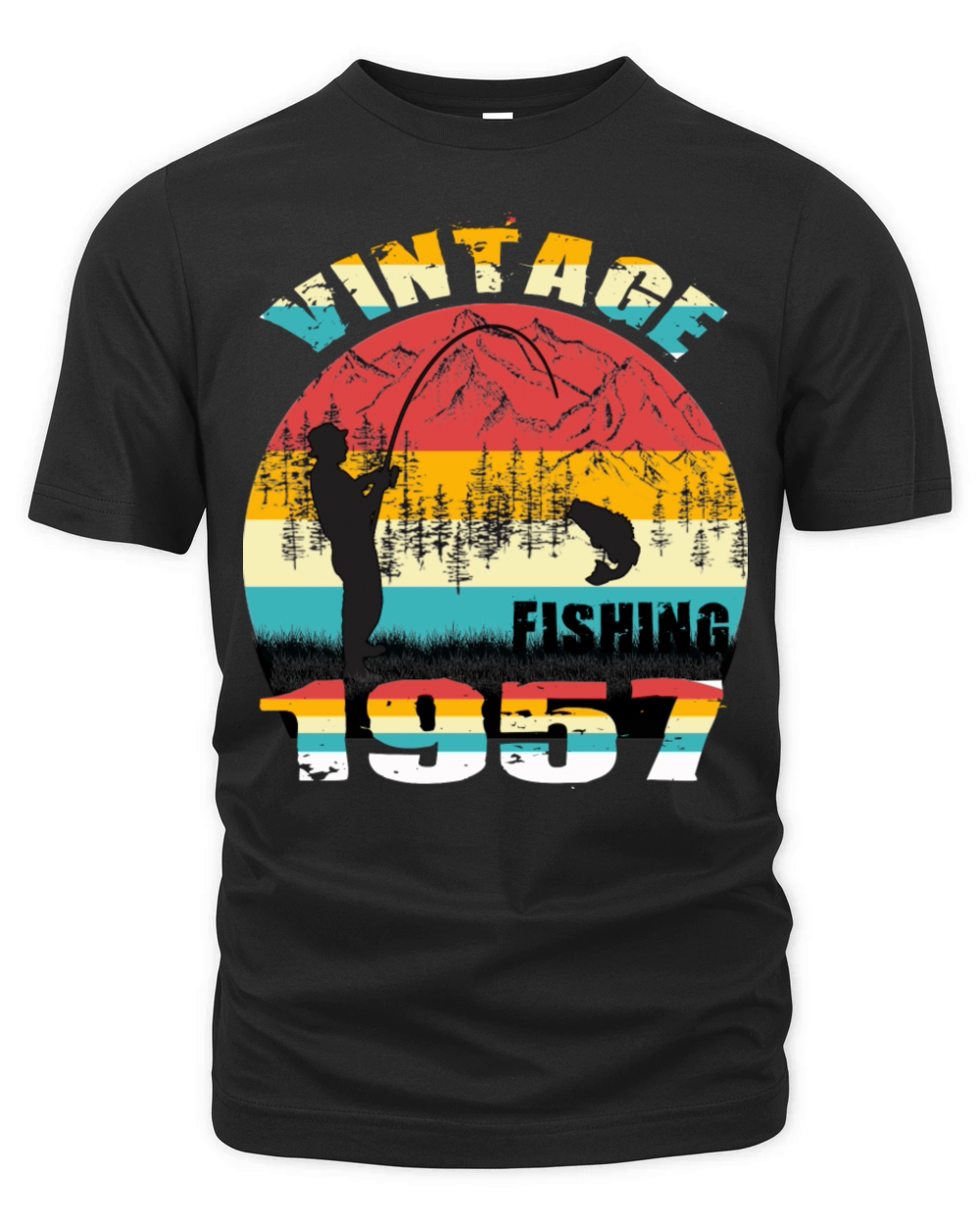 VINTAGE FISHING 1957 Organic Unisex T-shirt