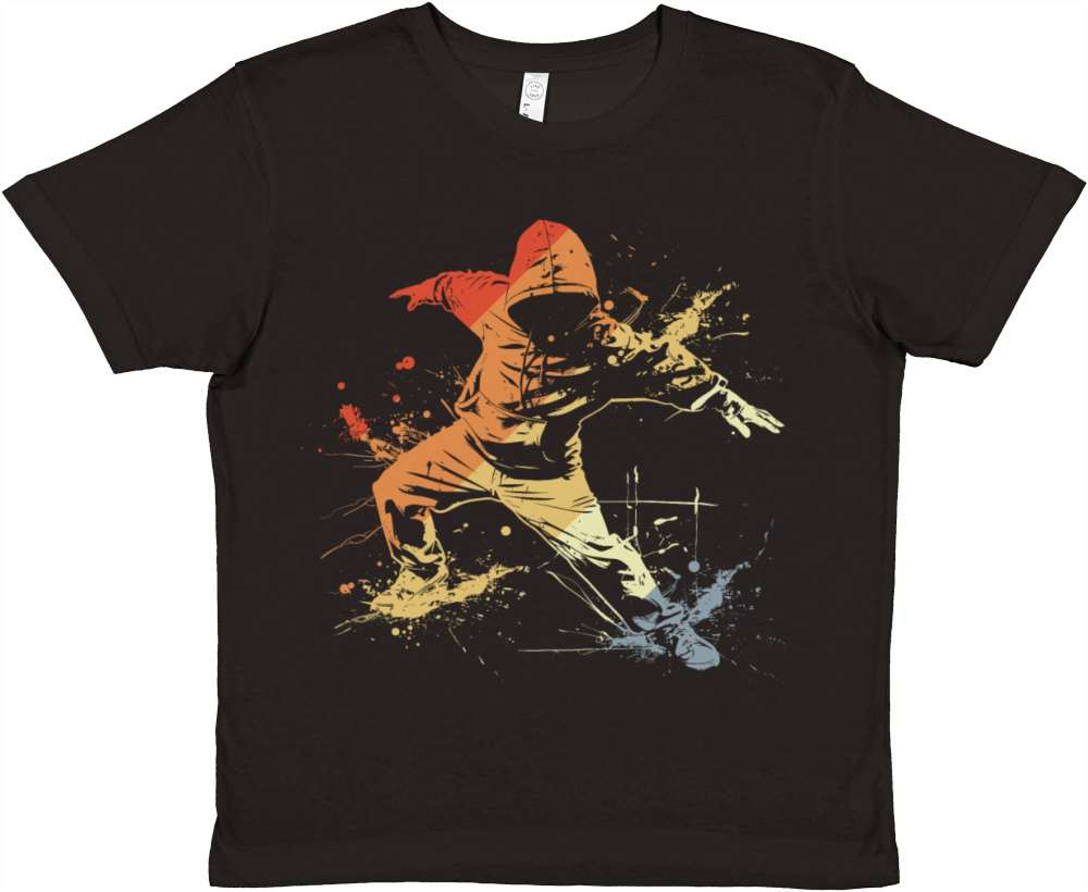 Breakdancer Vintage Look Premium Kids Crewneck T-shirt