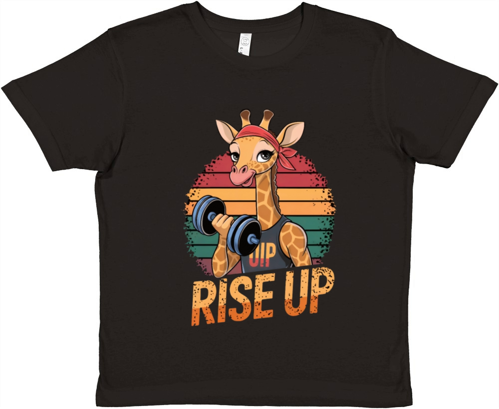 Gym motivation gym rise up Premium Kids Crewneck T-shirt