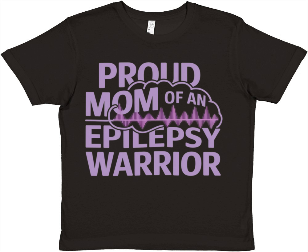 Proud Mom of an Epilepsy Warrior Show Your Support Premium Kids Crewneck T-shirt