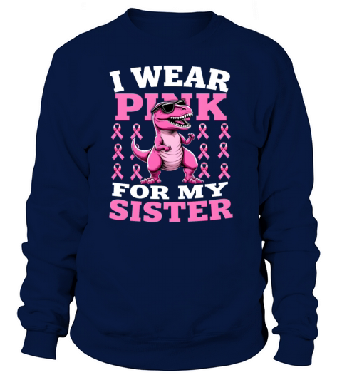 Breast Cancer Pink Awareness Design Sweatshirt Unisex