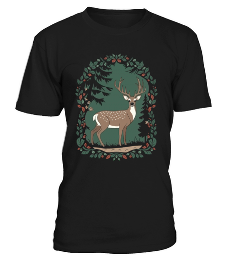 Cottagecore Forest Deer Serenity T-Shirt Unisex