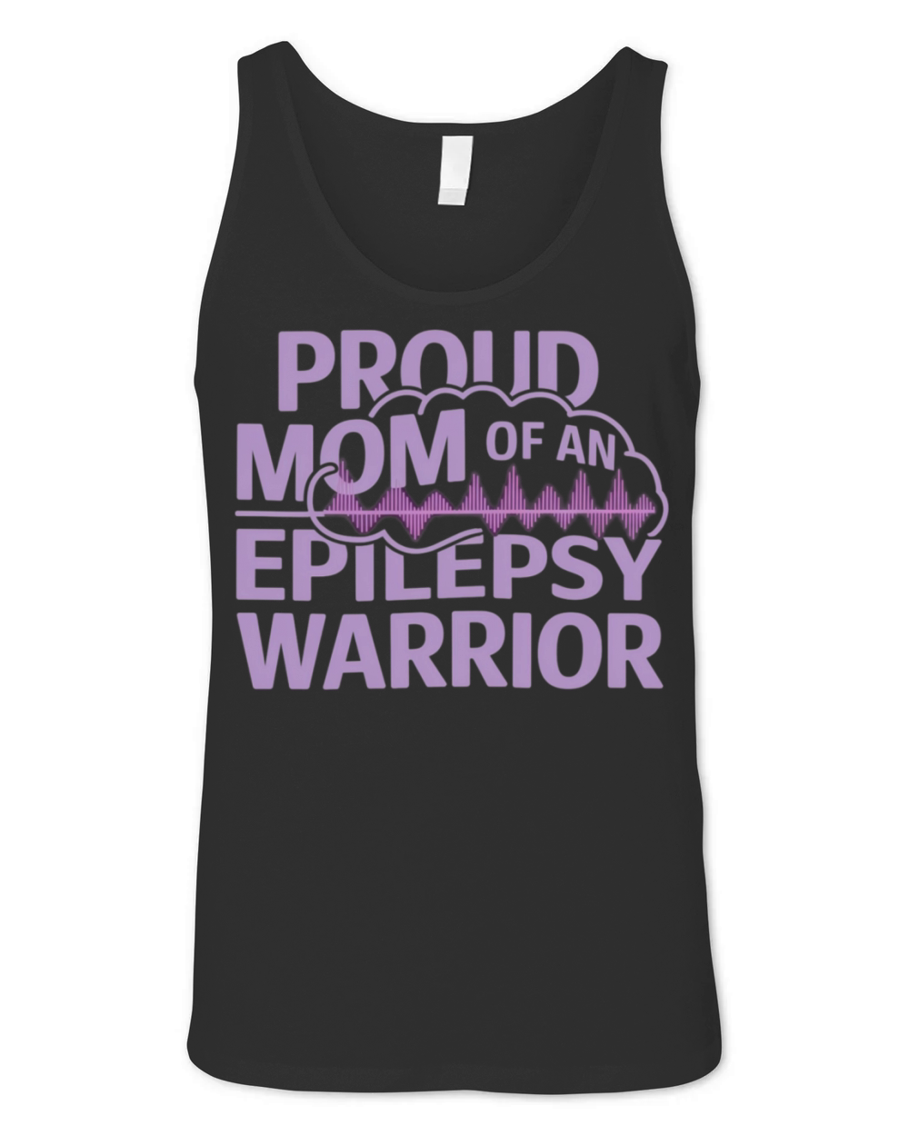 Proud Mom of an Epilepsy Warrior Show Your Support Unisex Jersey Tank