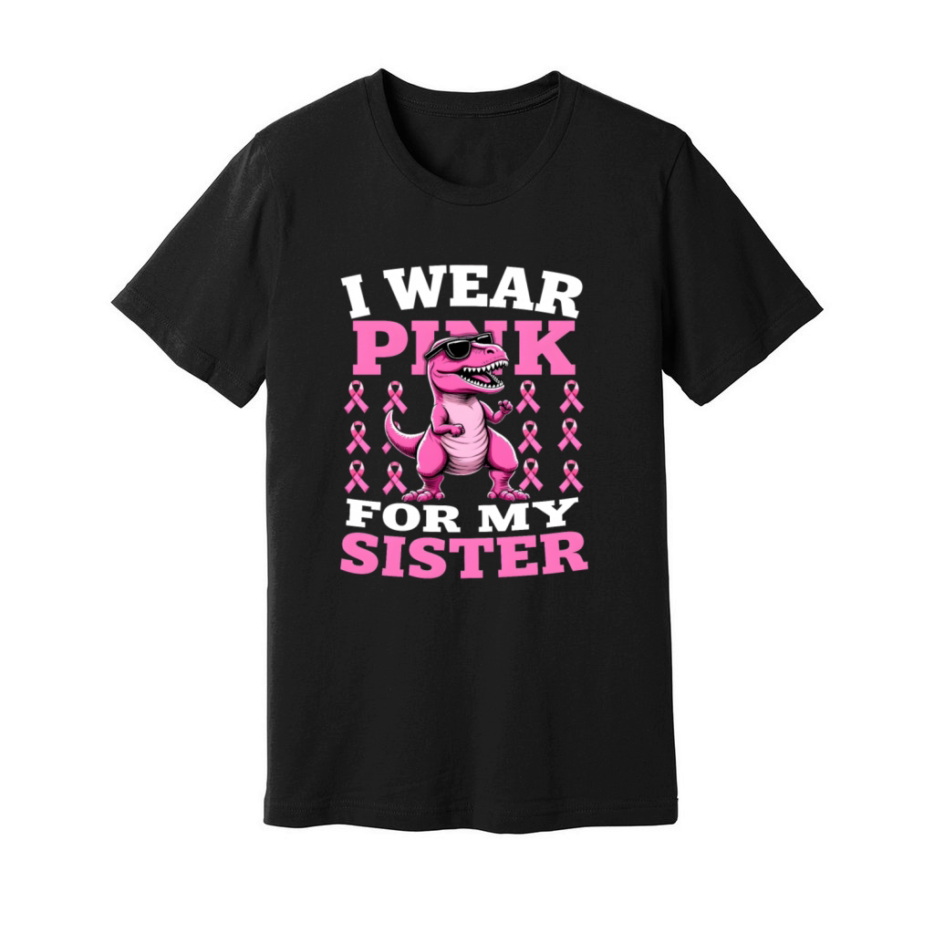 Breast Cancer Pink Awareness Design Unisex Jersey Tee