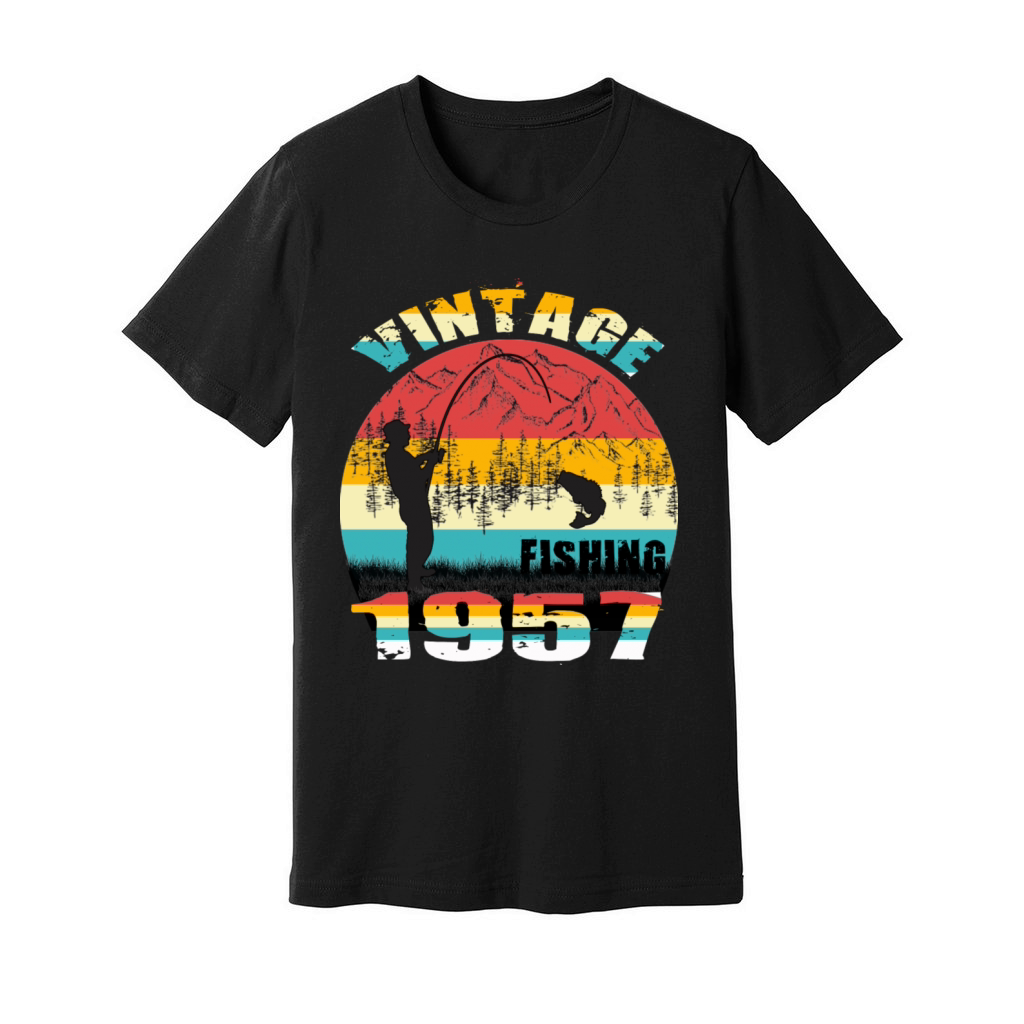 VINTAGE FISHING 1957 Unisex Jersey Tee