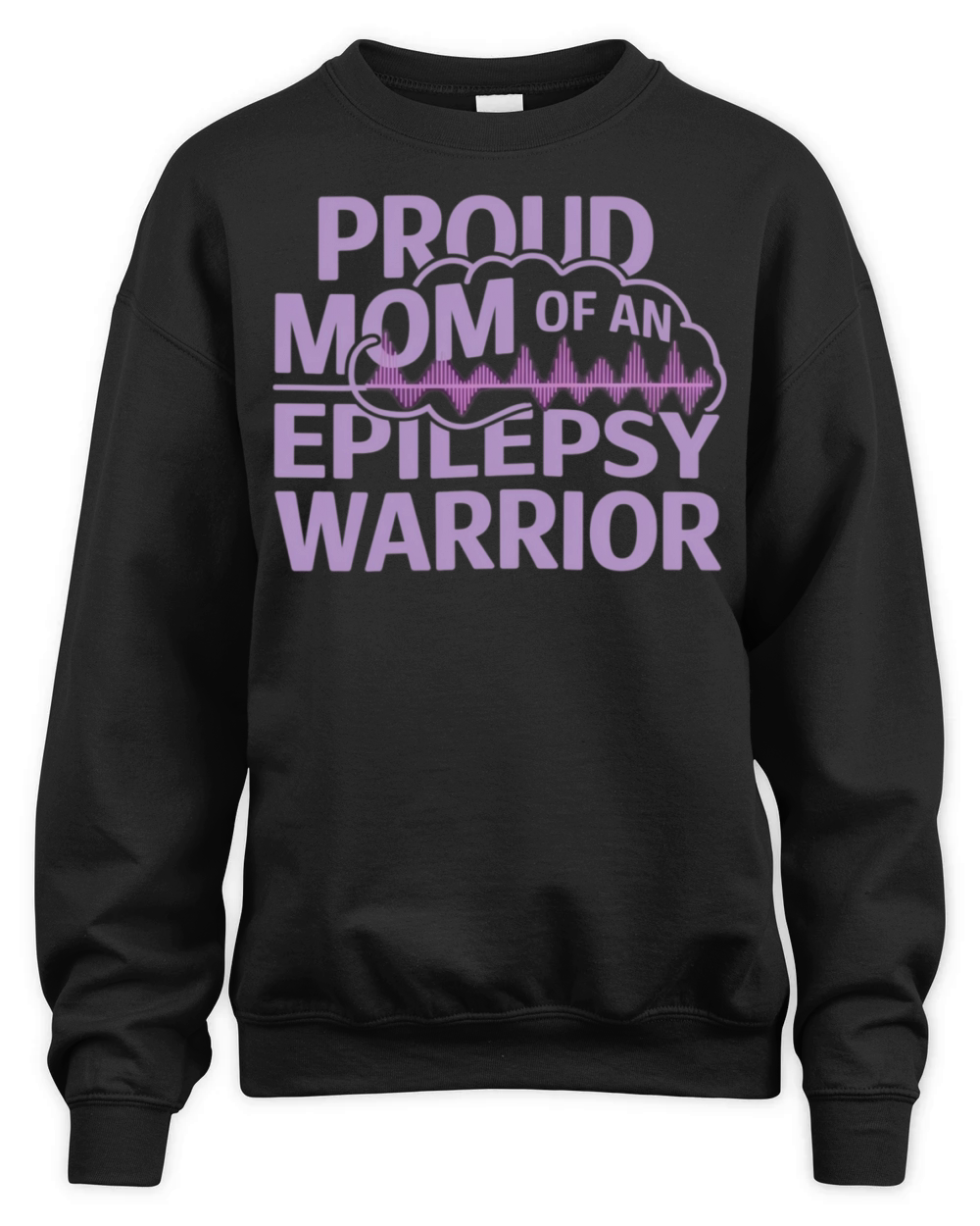 Proud Mom of an Epilepsy Warrior Show Your Support Unisex Premium Crewneck Sweatshirt