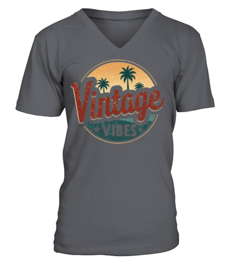 Vintage Vibes Style V-Neck T-shirt