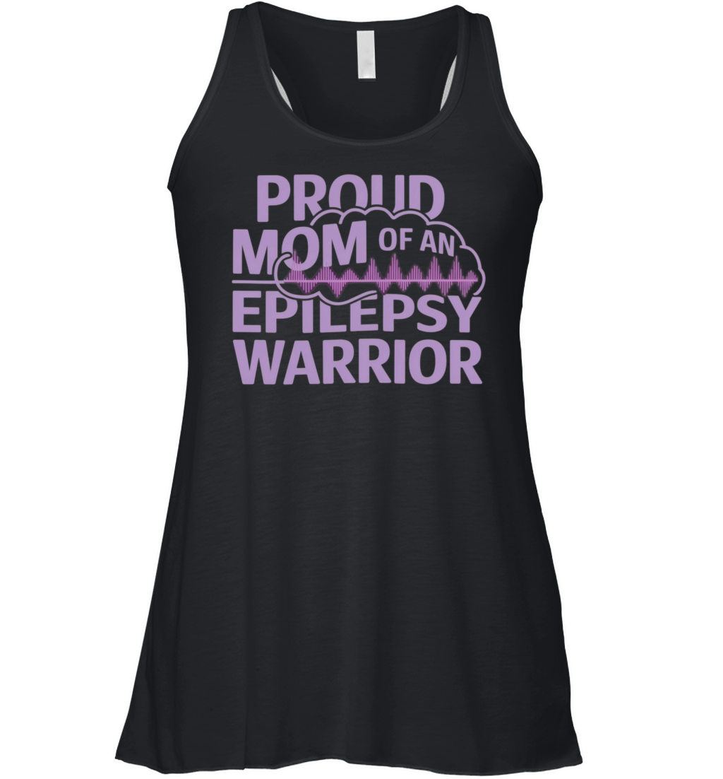 Proud Mom of an Epilepsy Warrior Show Your Support Women's Flowy Tank Top