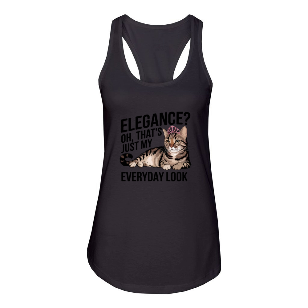 Funny Cat Quote Women's Racerback Tank