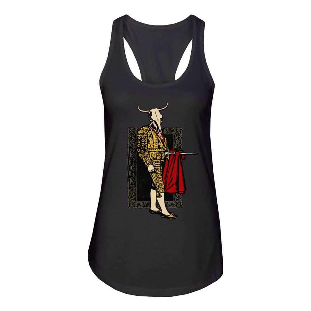 Vintage Spanish Calavera Matador Women's Racerback Tank