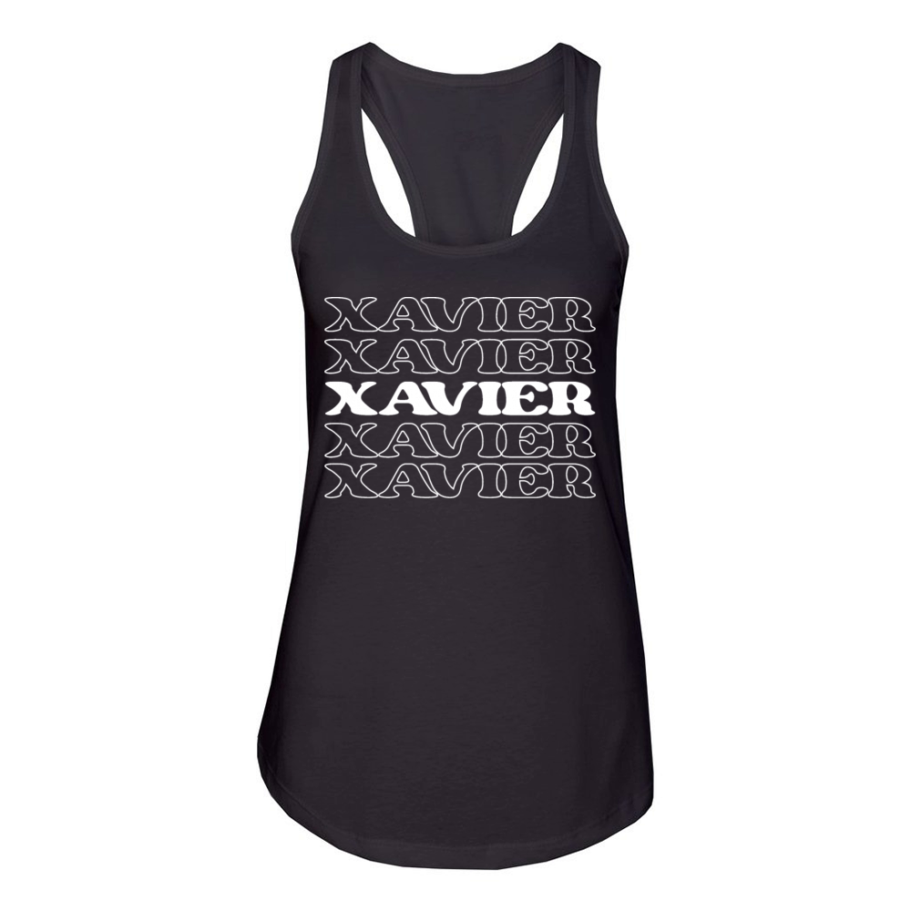 Xavier Name Personalized First Surname Women's Racerback Tank