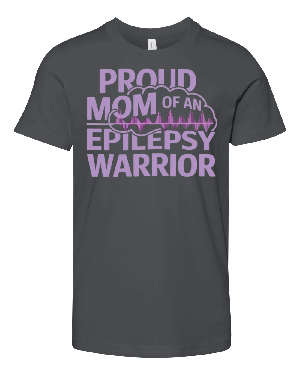 Proud Mom of an Epilepsy Warrior Show Your Support Youth Unisex Jersey Tee