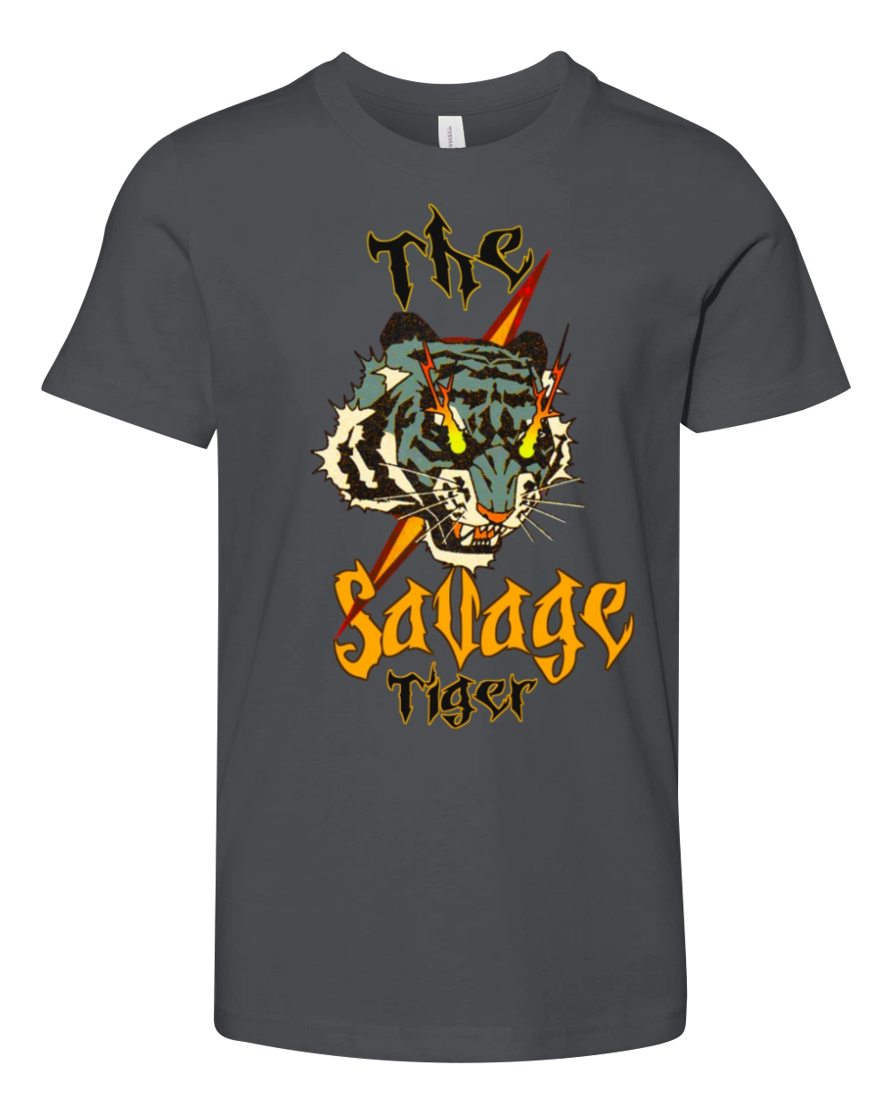 the Savage Tiger vintage design Youth Unisex Jersey Tee