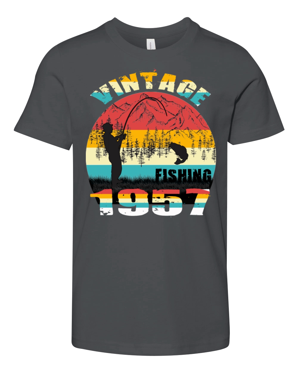 VINTAGE FISHING 1957 Youth Unisex Jersey Tee