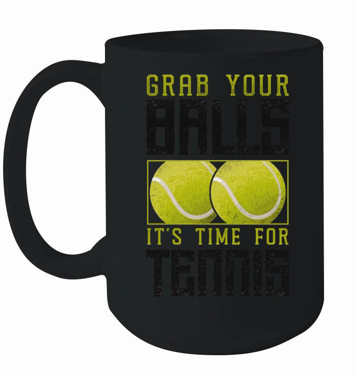 Funny Tennis Player Racket Pun Ceramic Mug