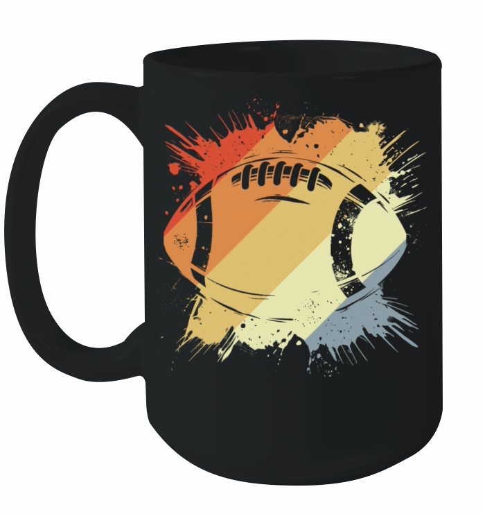 Vintage American Football Ball Ceramic Mug