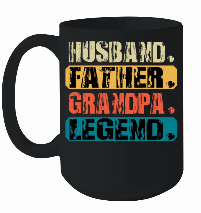 Vintage Husband Father Grandpa LEGEND Ceramic Mug