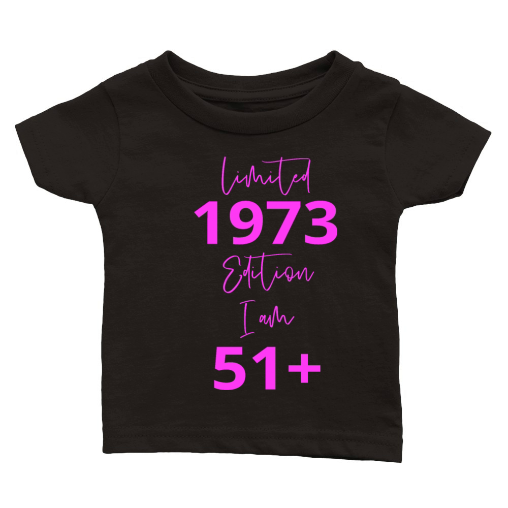 51th Birthday girl for Women Ladies old Classic Baby Crewneck T-shirt