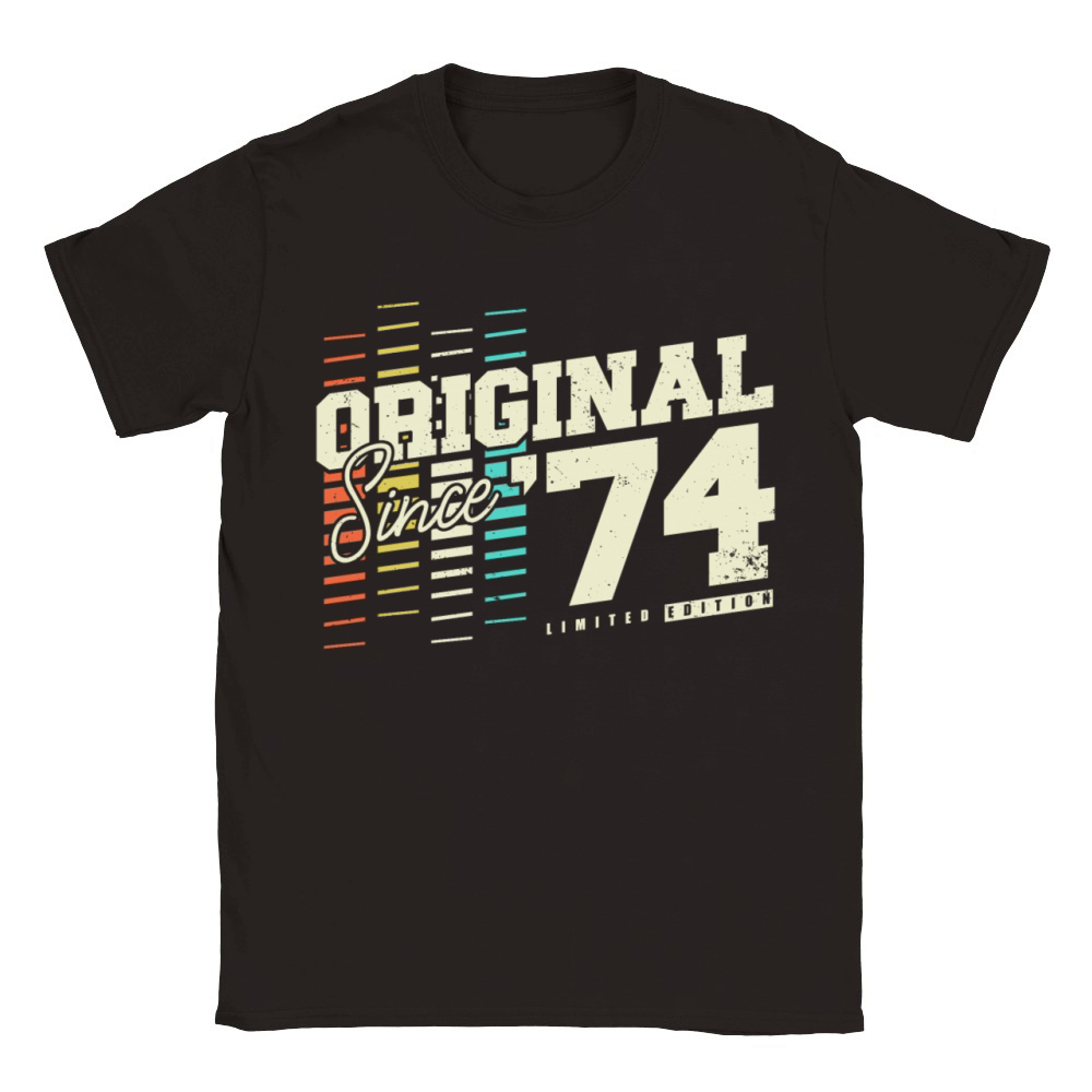 Original 1974 Vintage Retro 50th birthday Classic Kids Crewneck T-shirt
