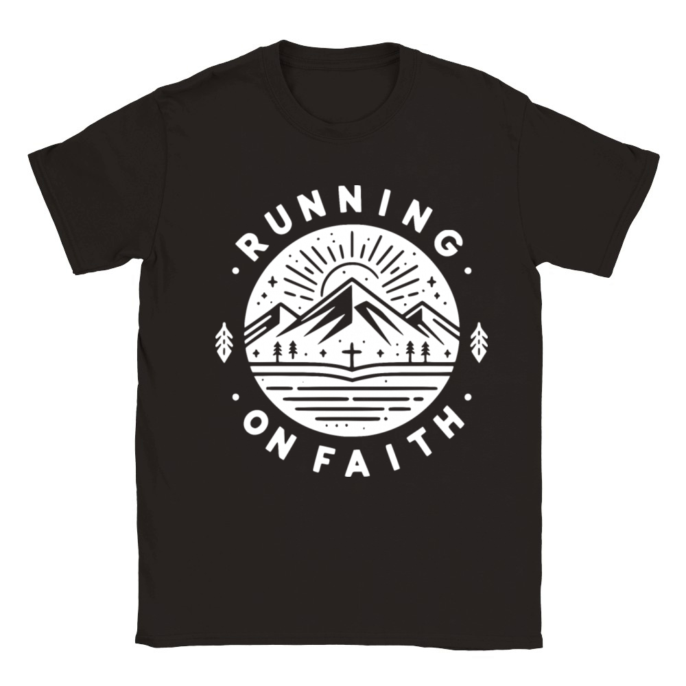 Running on Faith Classic Kids Crewneck T-shirt