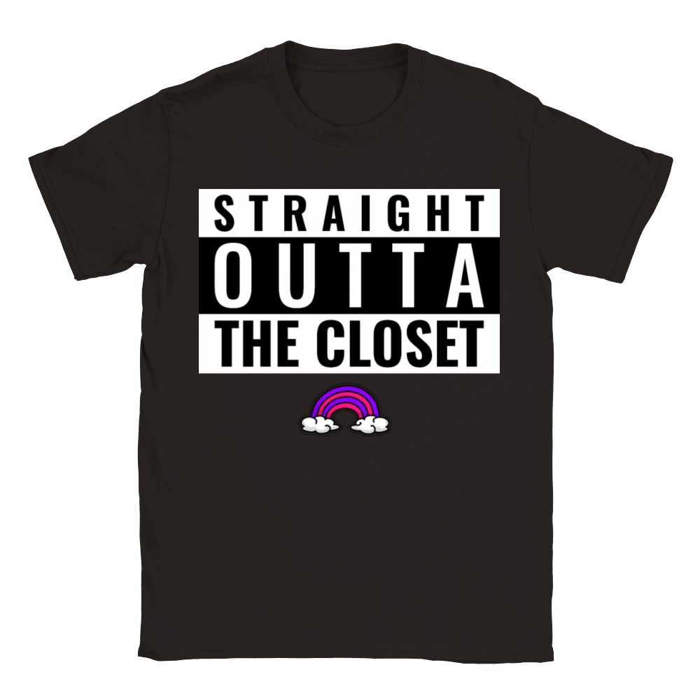 STRAIGHT OUTTA THE CLOSET Classic Kids Crewneck T-shirt
