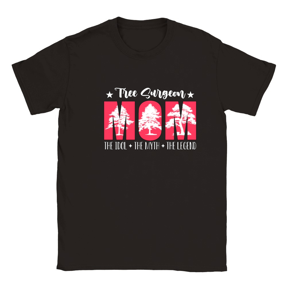 Tree Surgeon Mom The Idol The Myth Tree Climber Classic Kids Crewneck T-shirt