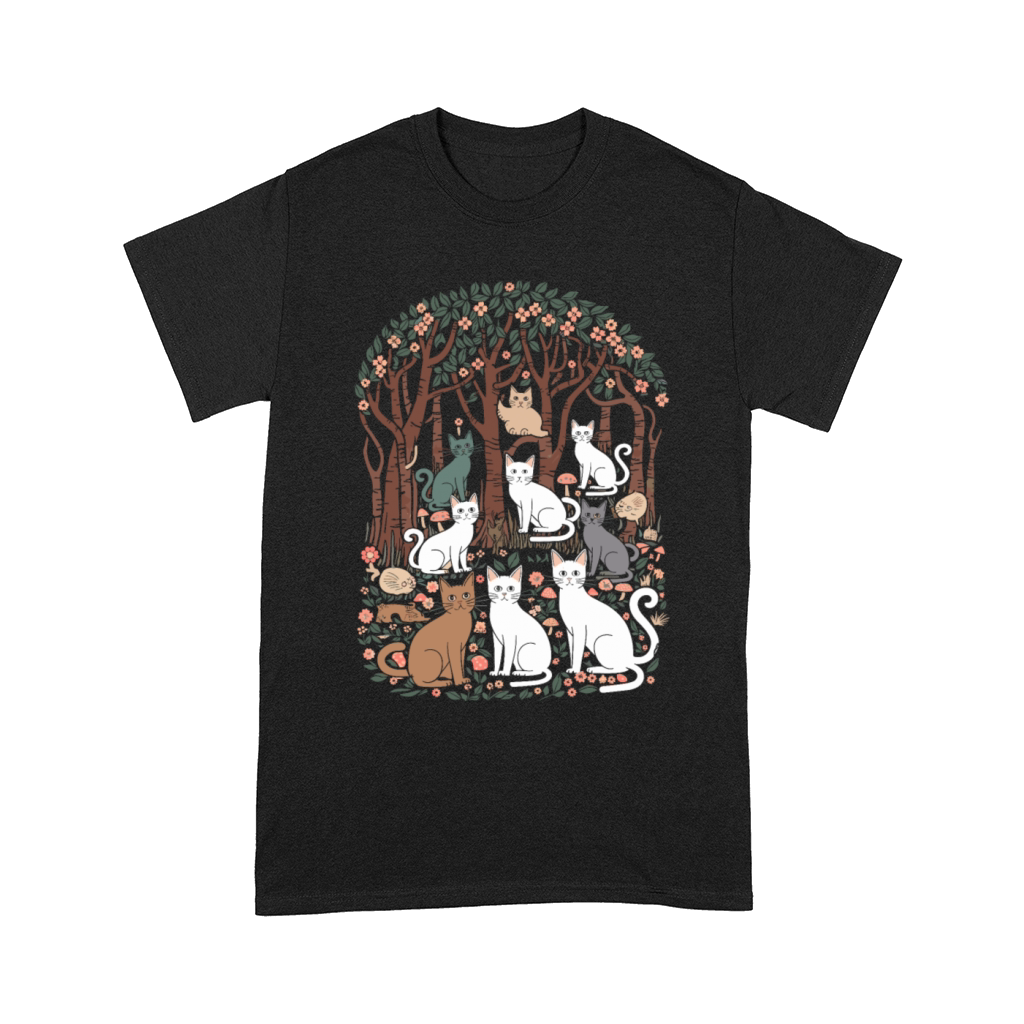 Cottagecore Cats in enchanting Forest Comfort T-shirt