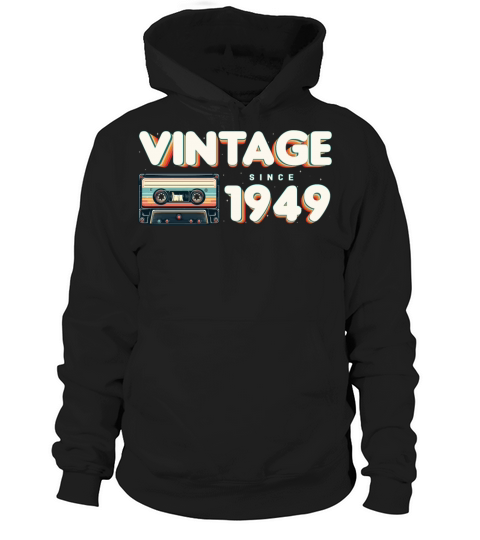 Retro Vintage 1949 Nostalgic Birthday Men Women Hoodie Unisex