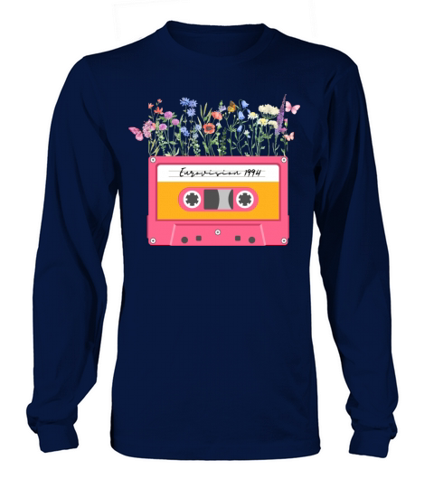 Eurovision Casette 1994 vintage flower Long sleeved Unisex