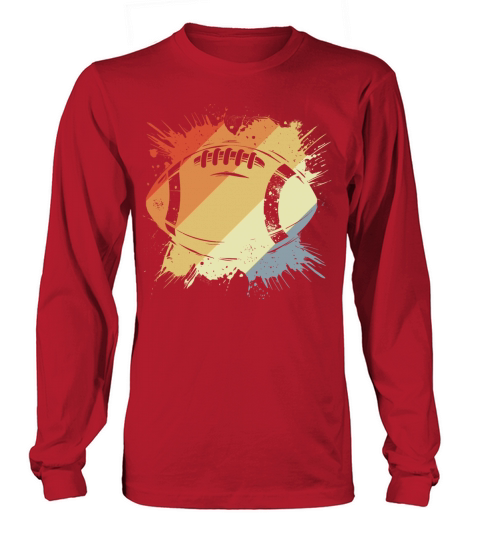 Vintage American Football Ball Long sleeved Unisex