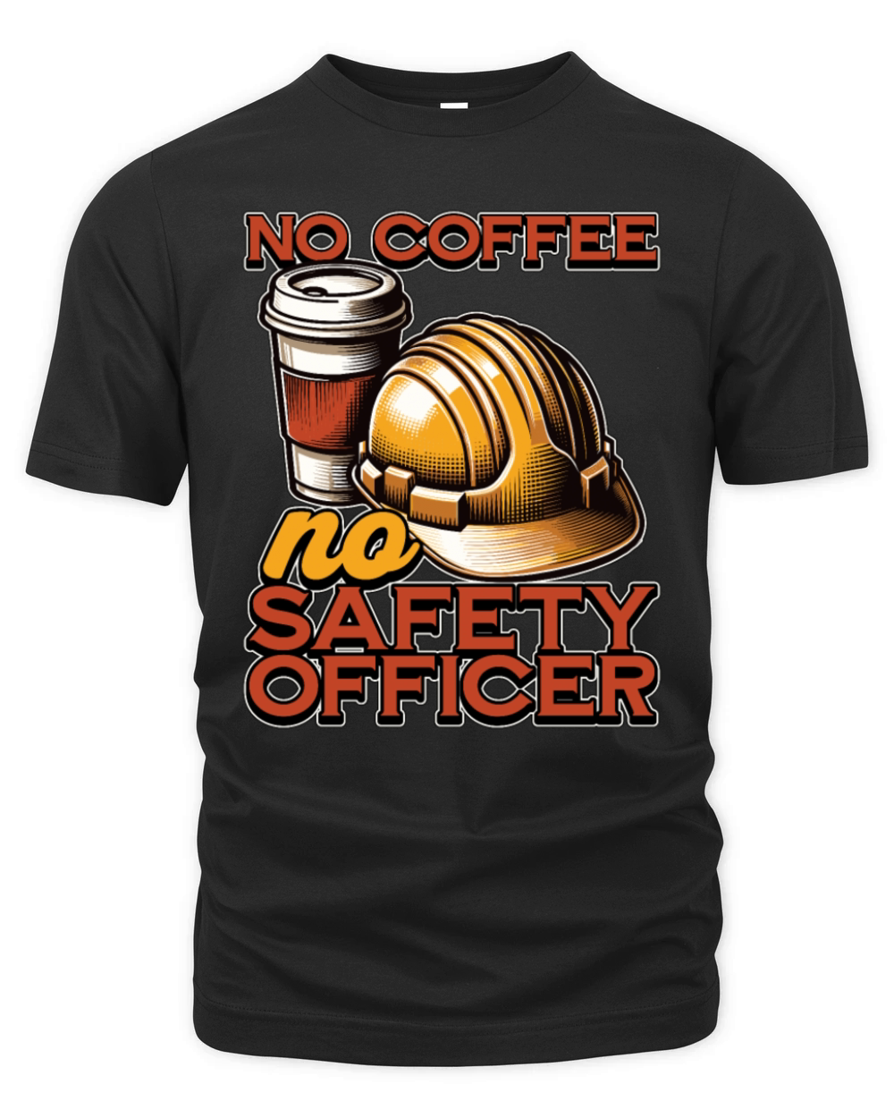 Safety Officer No Coffee Enforcement Coffee Lover Organic Unisex T-shirt