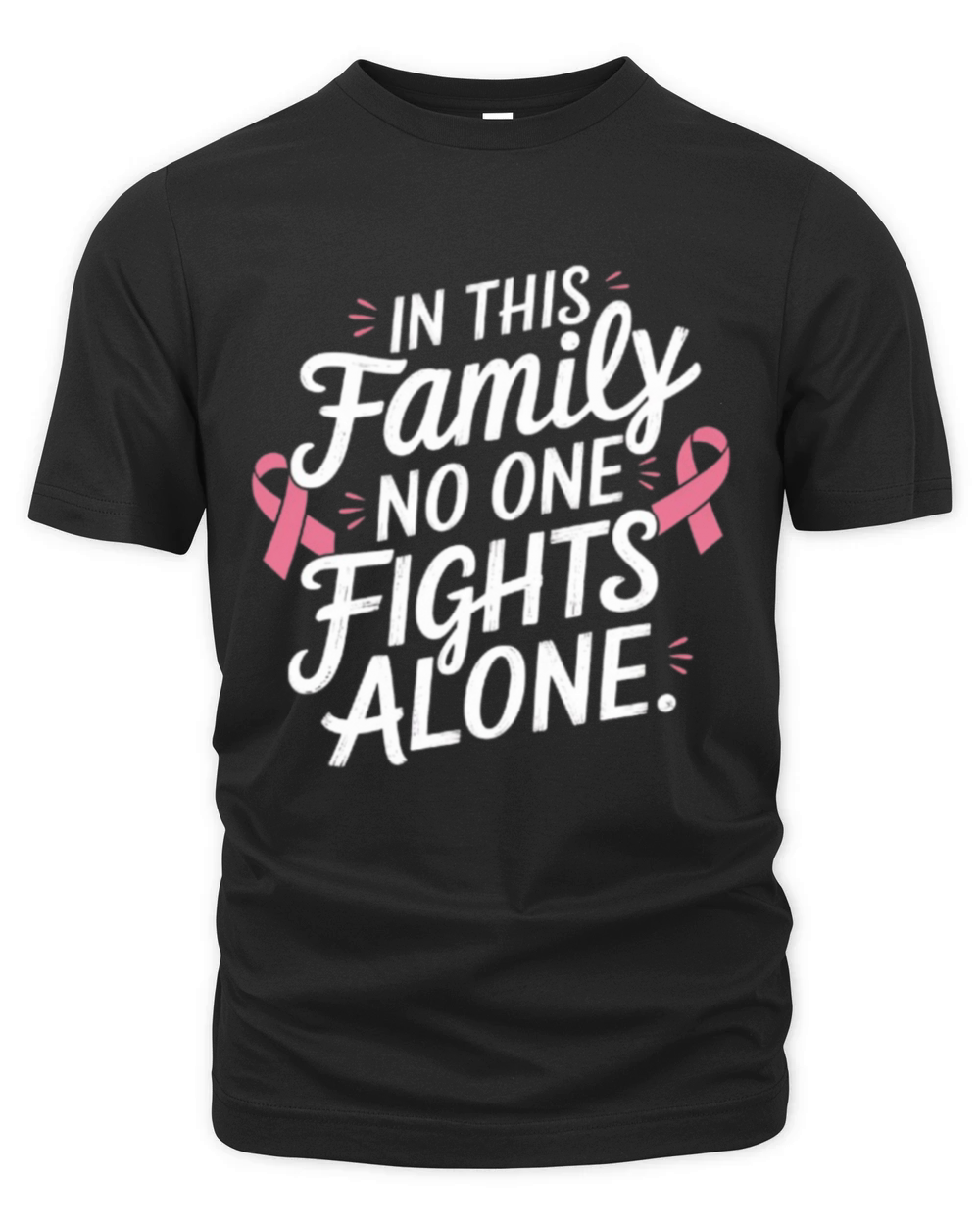 Support ribbon design with the phrase Organic Unisex T-shirt