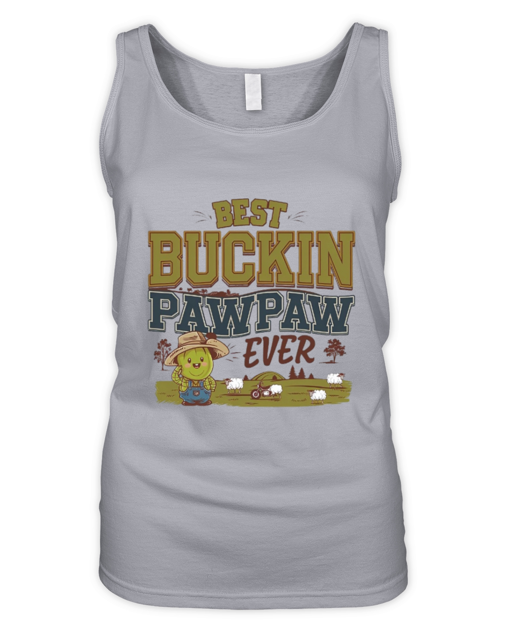 Best Buckin Pawpaw Ever Organic Women's Tank Top